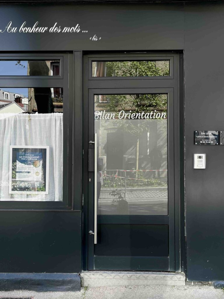 entrée cabinet d'hypnose Eric Leux 25 avenue de Verdun à Montrouge